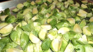 Look Dad! I finally ate my brussels sprouts!