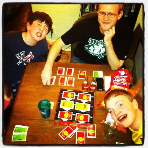 late night Apples to Apples starring: Uncle Ben