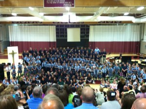 Colby's spring concert. Look for the tall blondie. 