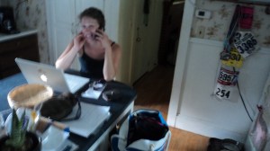 I schedule stuff, drink coffee, and check email. This is how I look 50% of the day. 