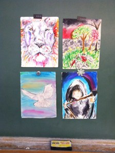 student artwork inspired by The Dovekeepers